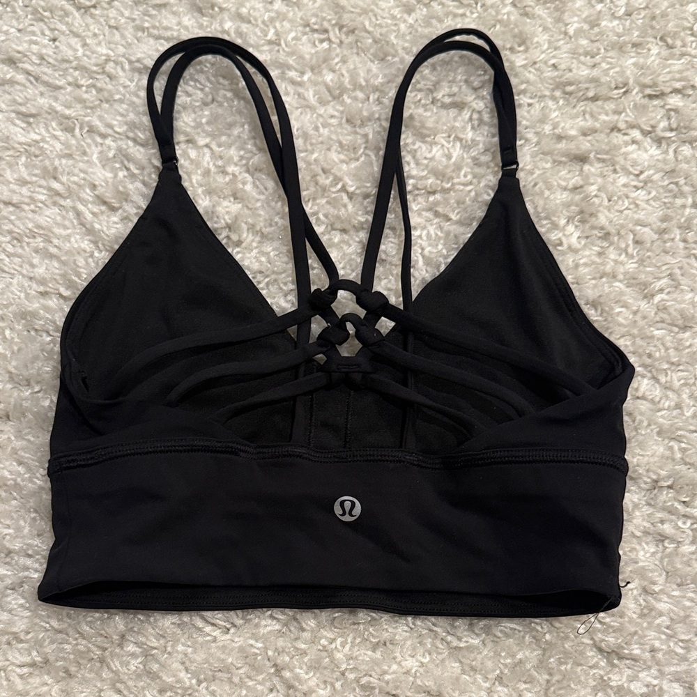 lululemon athletica Black Strappy Crisscross Sports Bra